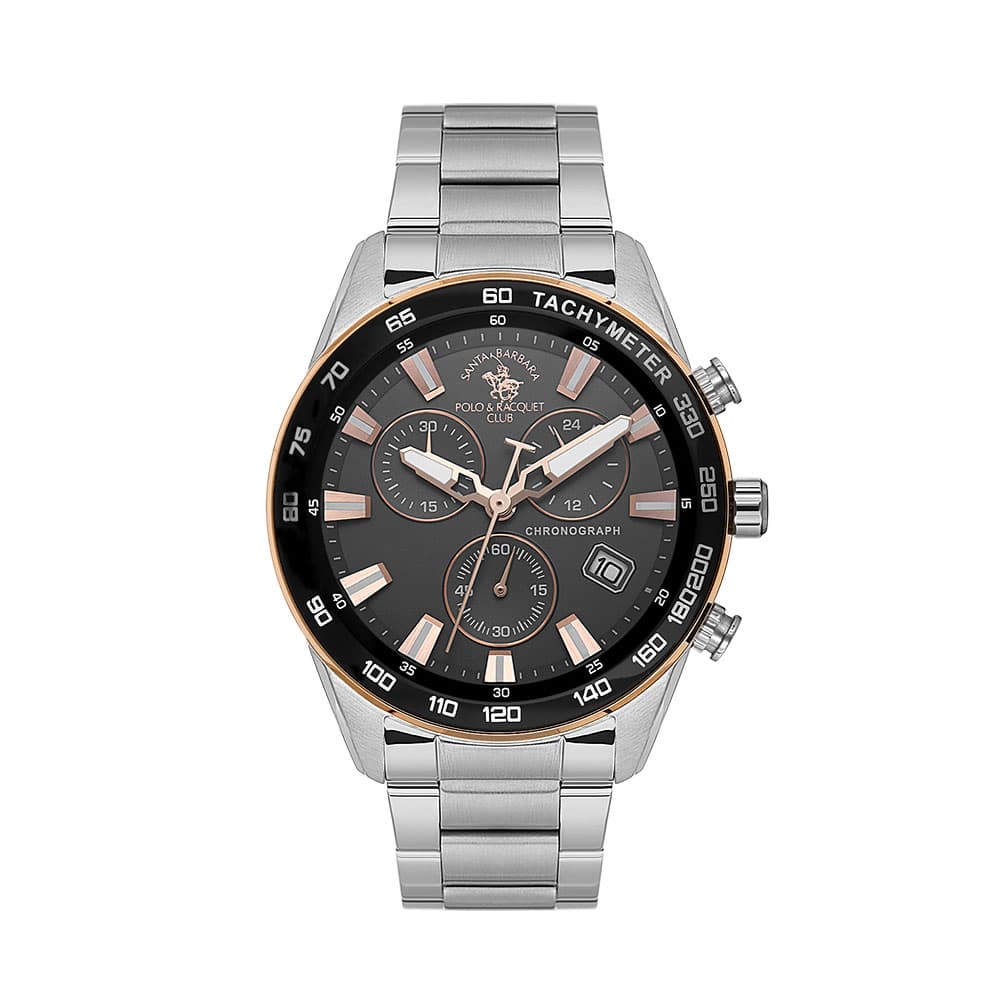 Santa Barbara Polo Legend - Ceas Barbatesc Quartz Argintiu SB.1.10430-4