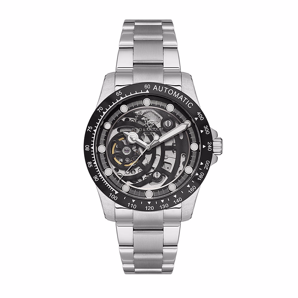 Santa Barbara Polo Luxury - Ceas Barbatesc Automatic Argintiu SB.1.10527.2