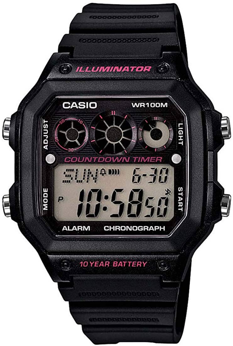 Мъжки дигитален часовник Casio - AE-1300WH-1A2VDF