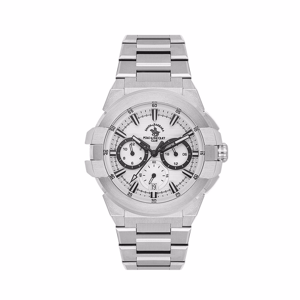 Santa Barbara Polo Luxury - Ceas Barbatesc Quartz Argintiu SB.1.10609.1