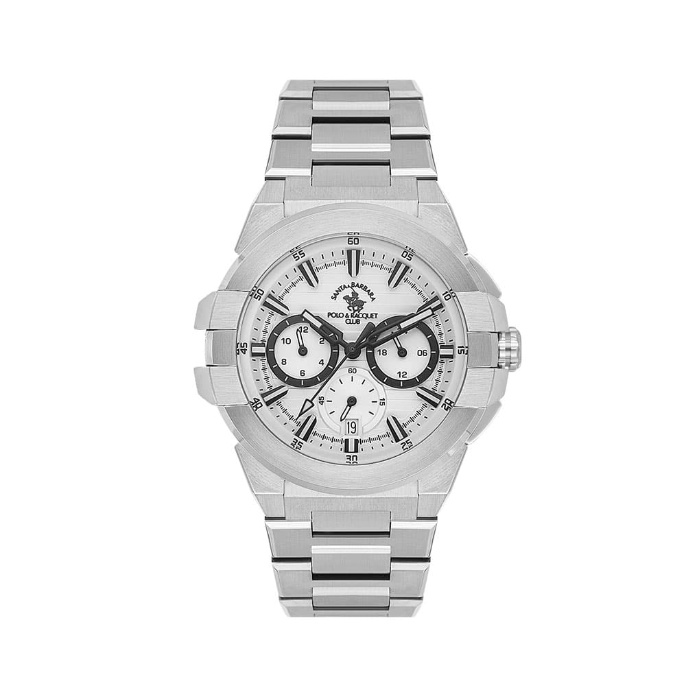 Santa Barbara Polo Luxury - Ceas Barbatesc Quartz Argintiu SB.1.10609.1