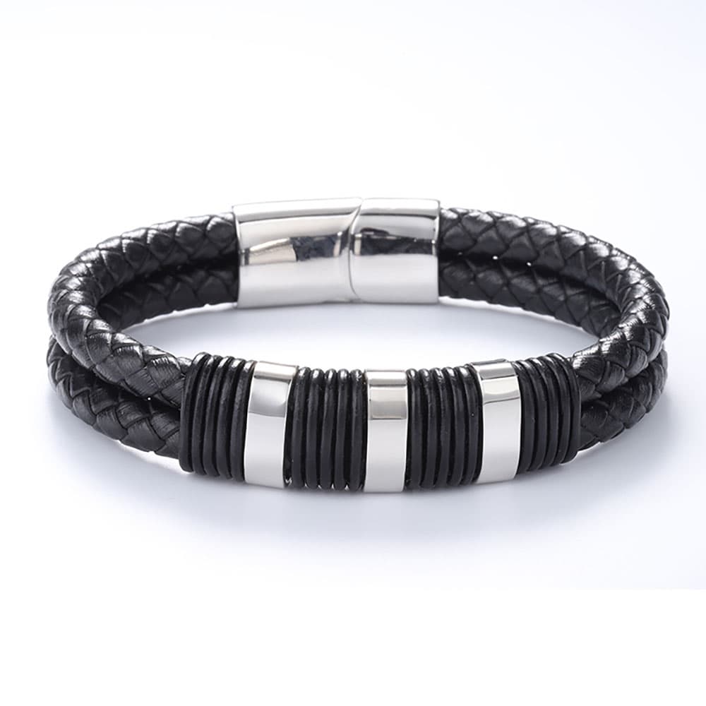 Bratara Neagra Thia Jewelry S. Steel Barbati