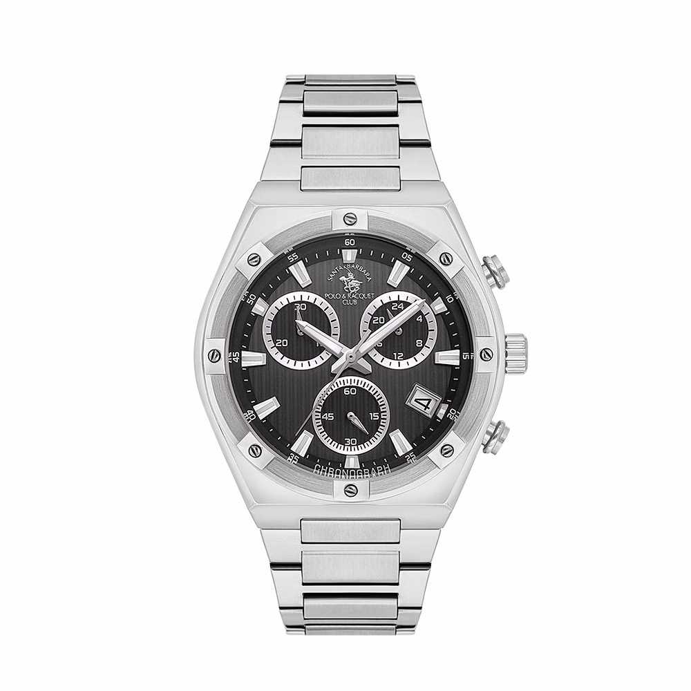 Santa Barbara Polo Legend - Ceas Barbatesc Quartz Argintiu SB.1.10583.1