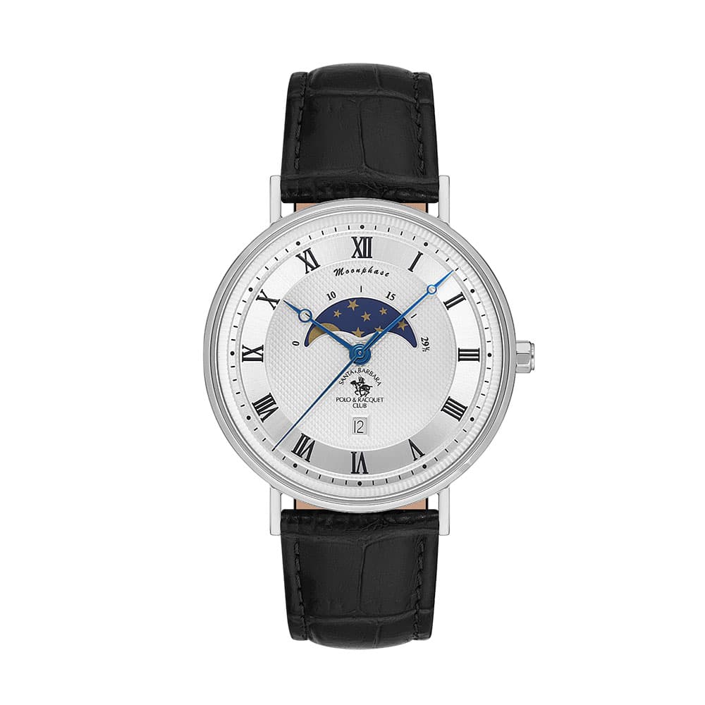 Santa Barbara Polo Noble - Ceas Barbatesc Quartz Negru SB.4.10014.1