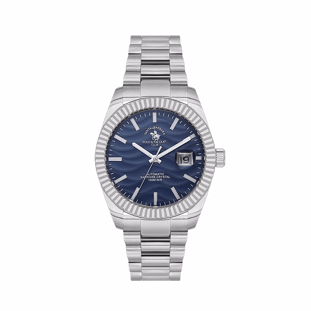 Santa Barbara Polo Luxury - Ceas Barbatesc Automatic Argintiu SB.1.10654-2