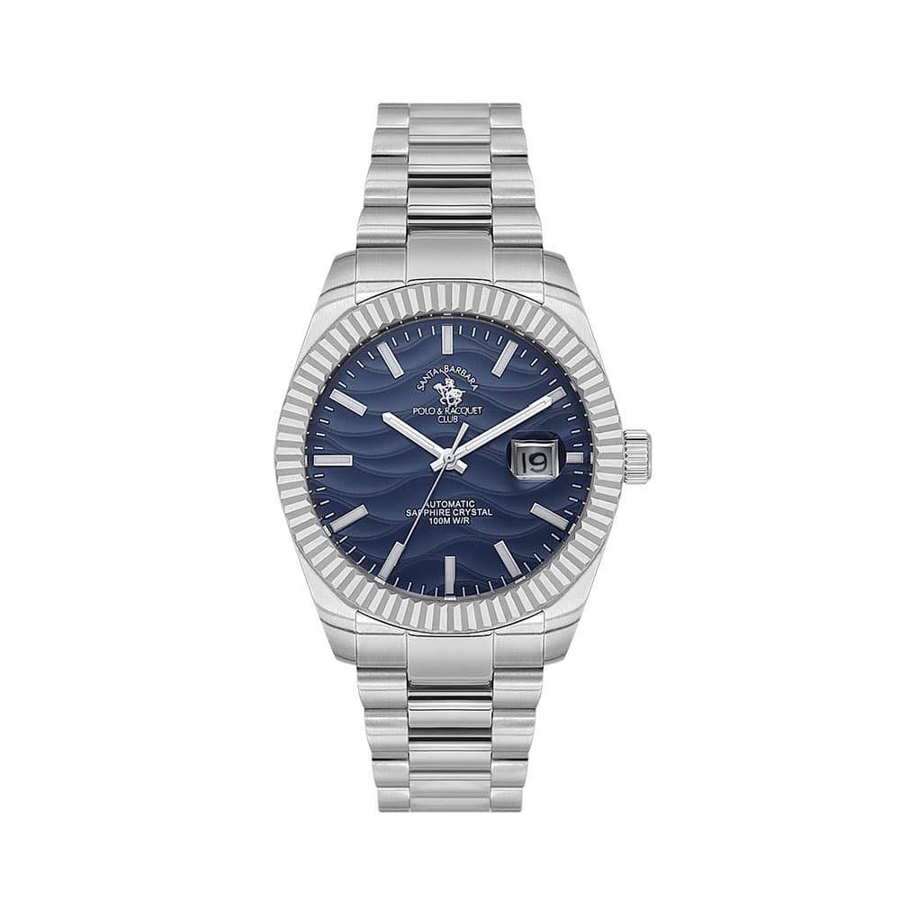 Santa Barbara Polo Luxury - Ceas Barbatesc Automatic Argintiu SB.1.10654-2