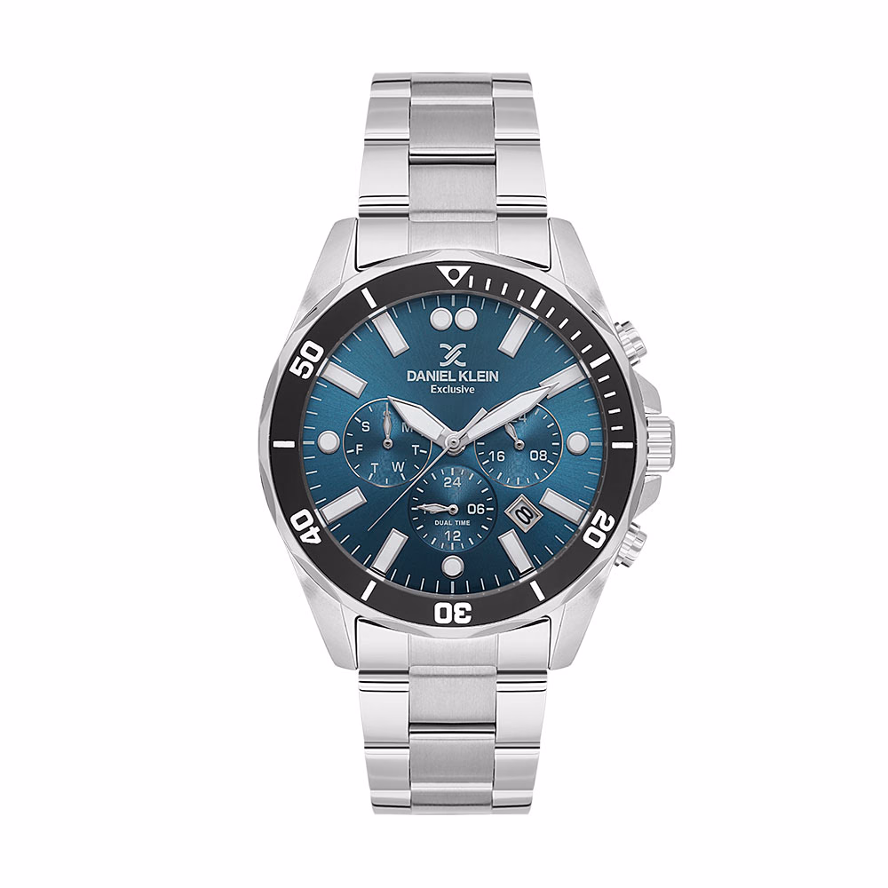 Daniel Klein Exclusive - Ceas Barbatesc Quartz Argintiu DK.1.14067.3