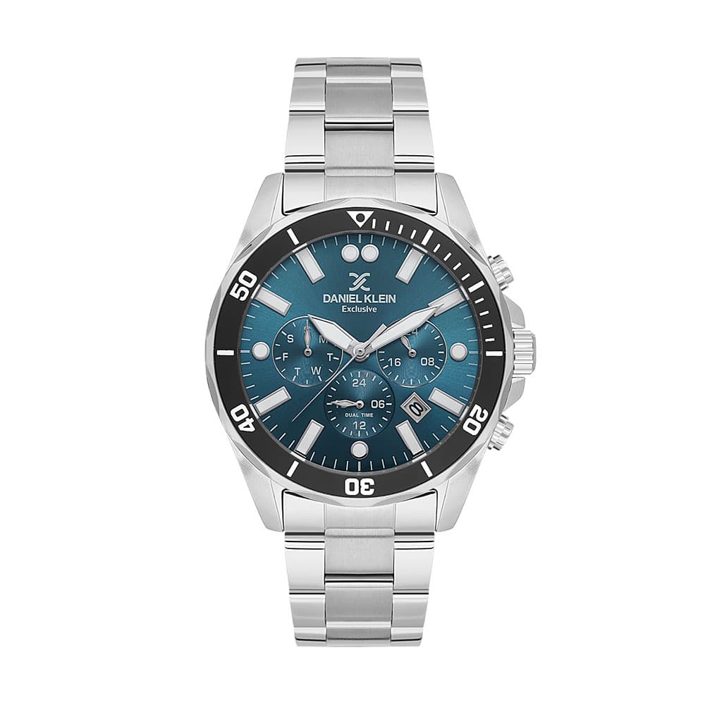 Daniel Klein Exclusive - Ceas Barbatesc Quartz Argintiu DK.1.14067.3