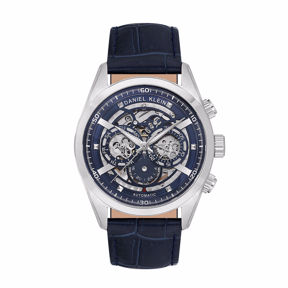 Daniel Klein Skeleton - Ceas Barbatesc Automatic Bleumarin DK.1.14016.3