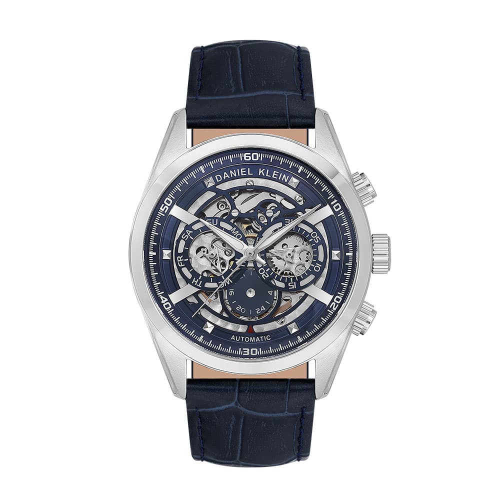 Daniel Klein Skeleton - Ceas Barbatesc Automatic Bleumarin DK.1.14016.3