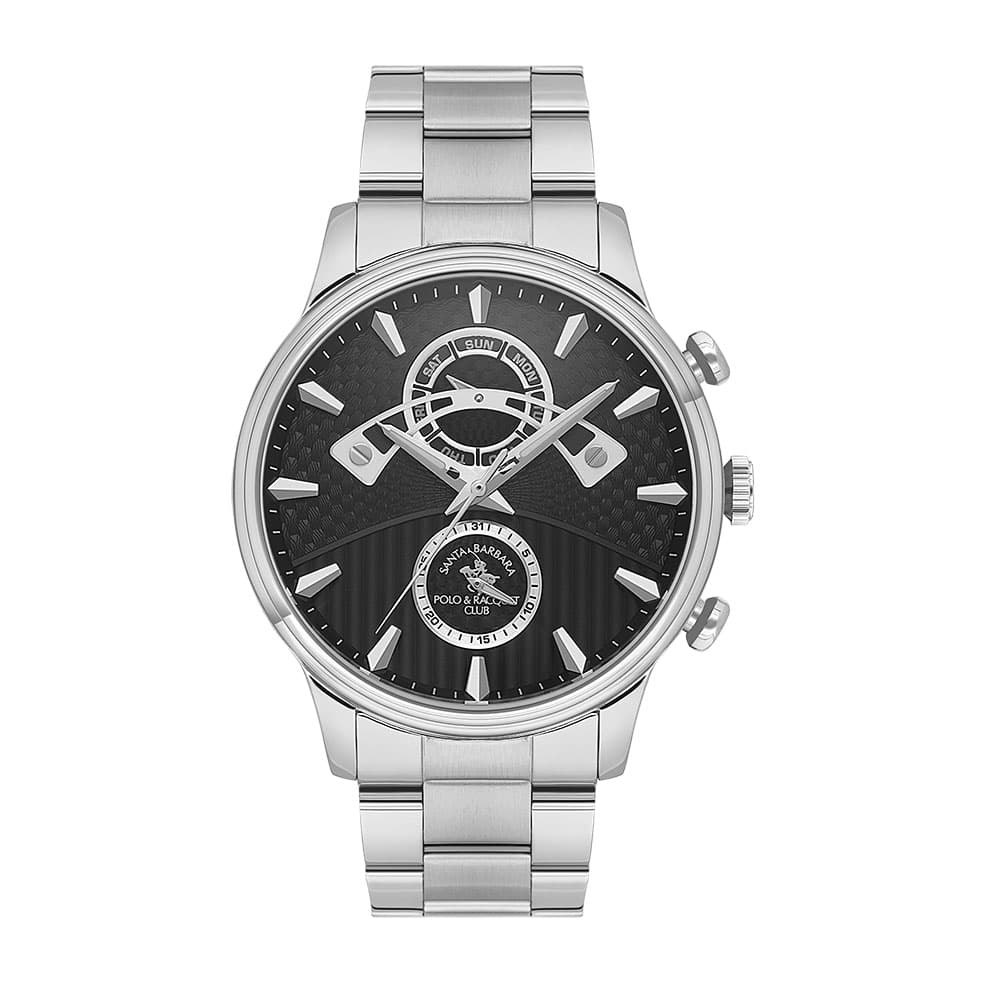 Santa Barbara Polo Legend - Ceas Barbatesc Quartz Argintiu SB.1.10592.1
