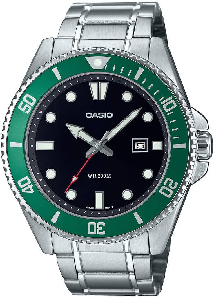 Мъжки аналогов часовник Casio Diving - MDV-107D-3AVDF
