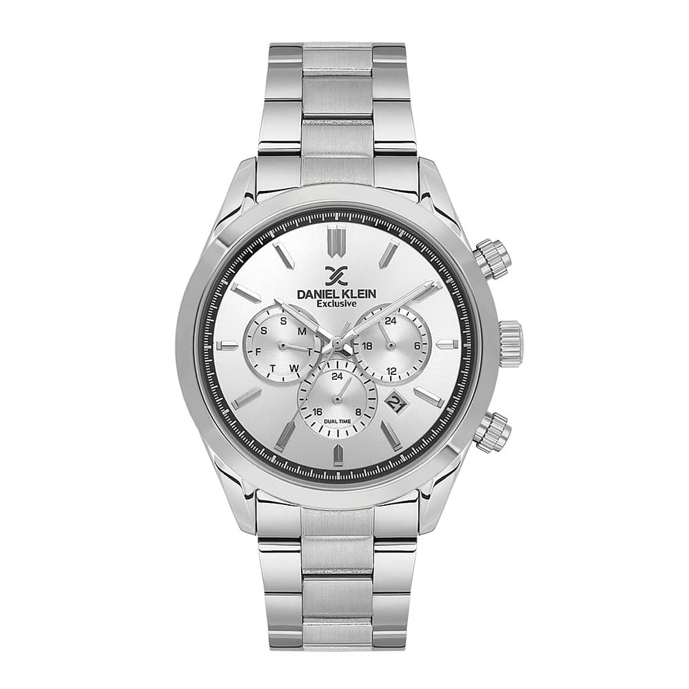 Daniel Klein Exclusive - Ceas Barbatesc Quartz Argintiu DK.6.14259-1