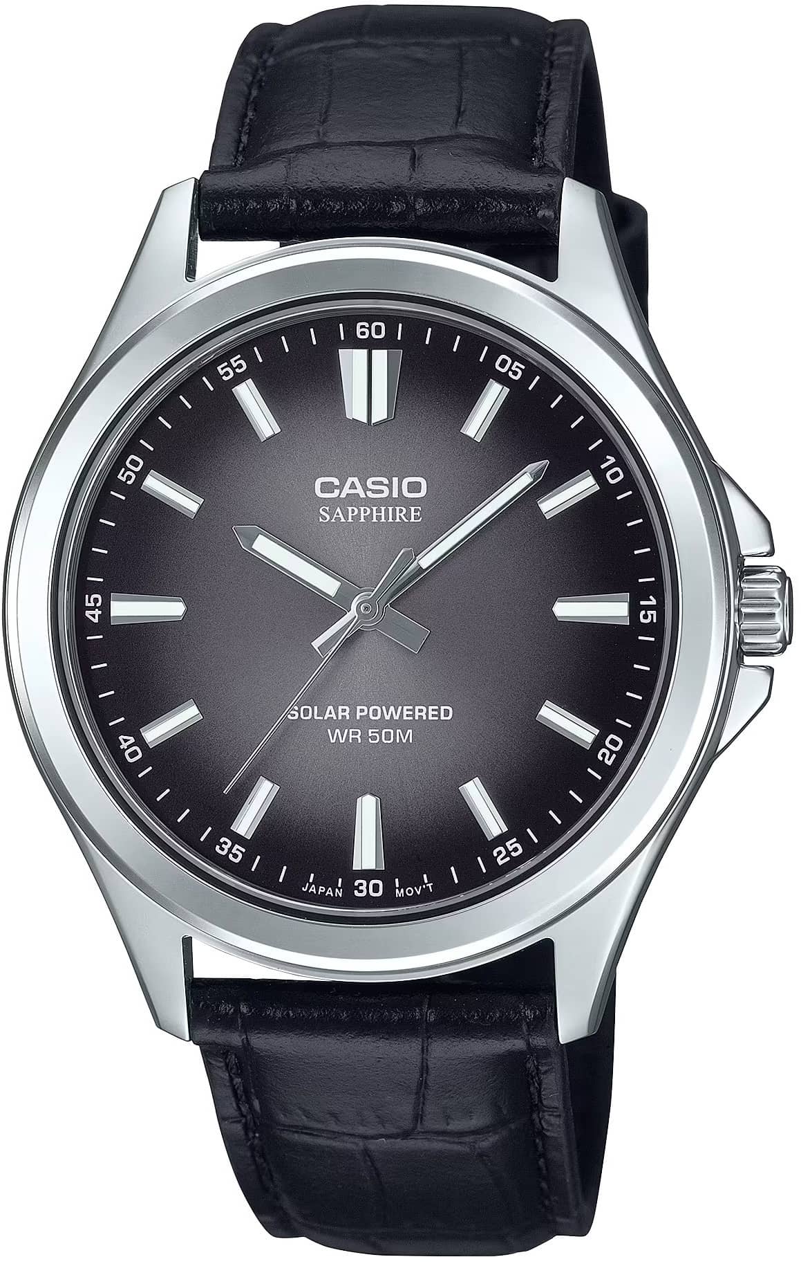 Мъжки аналогов часовник Casio Sapphire Solar - MTS-RS100L-1AVDF