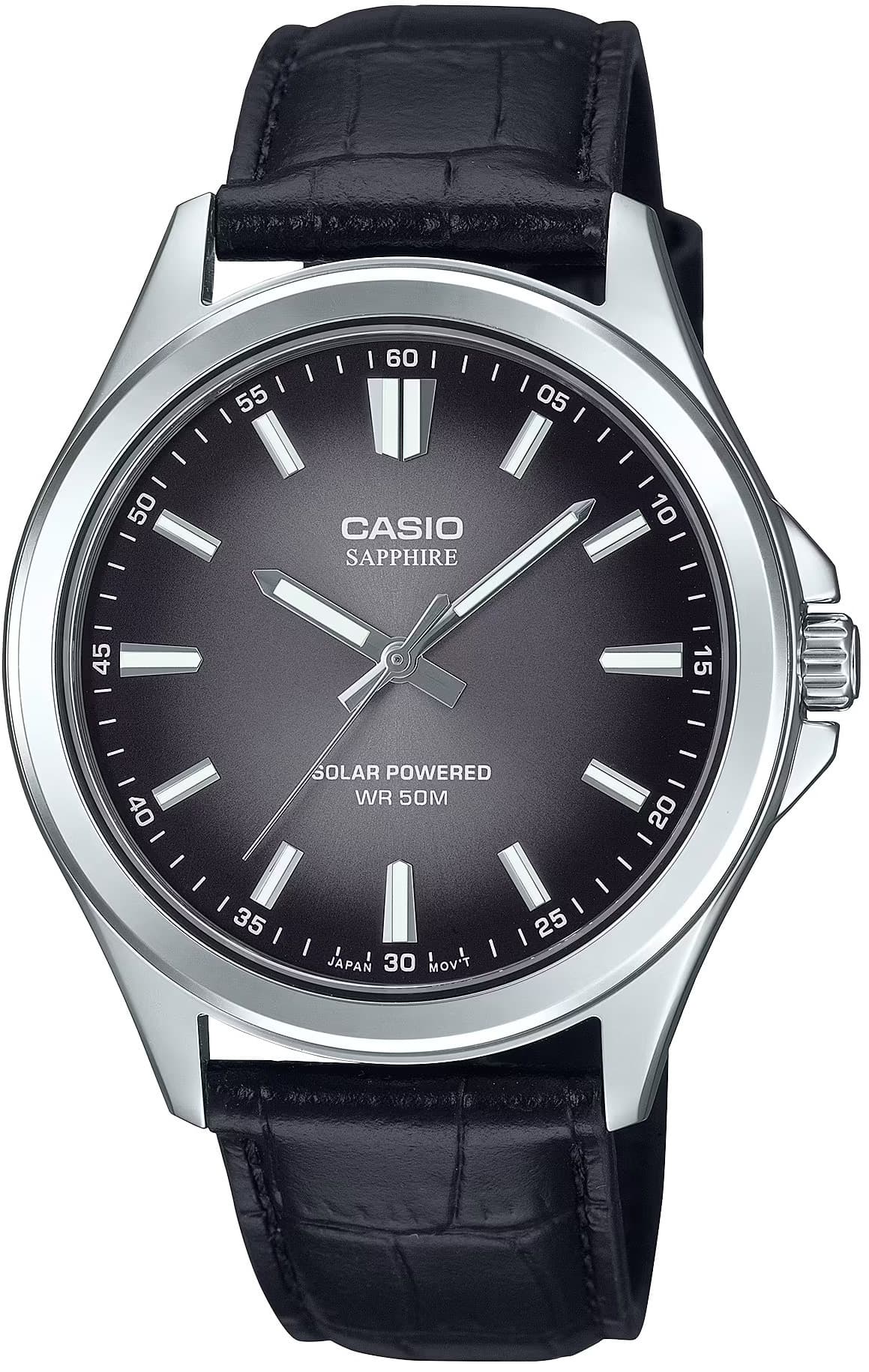 Мъжки аналогов часовник Casio Sapphire Solar - MTS-RS100L-1AVDF