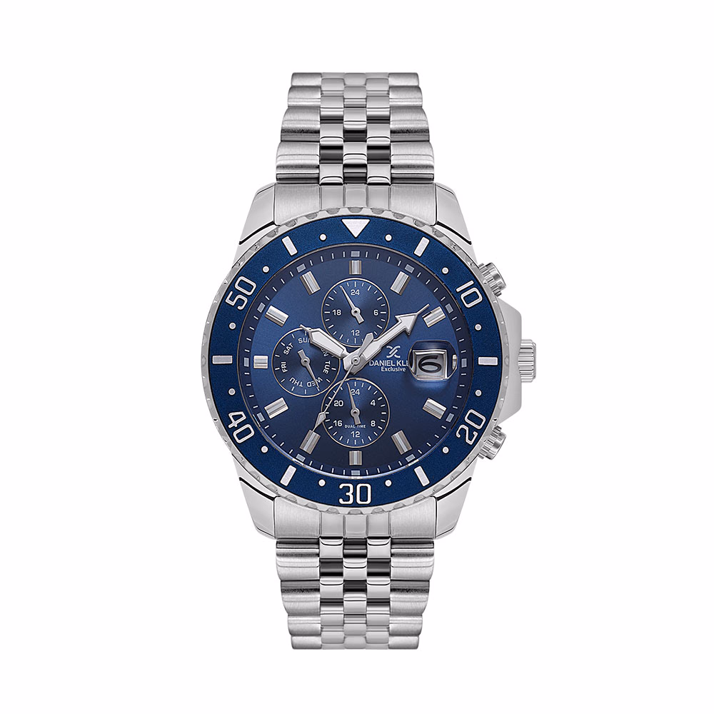Daniel Klein Exclusive - Ceas Barbatesc Quartz Argintiu DK.1.14243-3