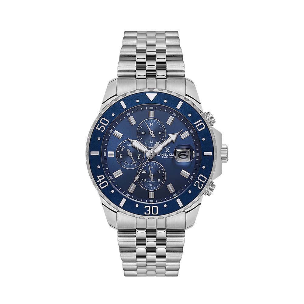 Daniel Klein Exclusive - Ceas Barbatesc Quartz Argintiu DK.1.14243-3