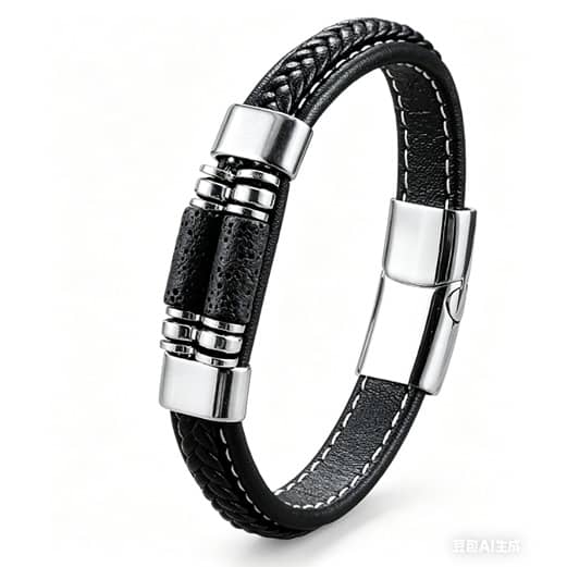 Bratara Inox Neagra Thia Jewelry S. Steel Barbati