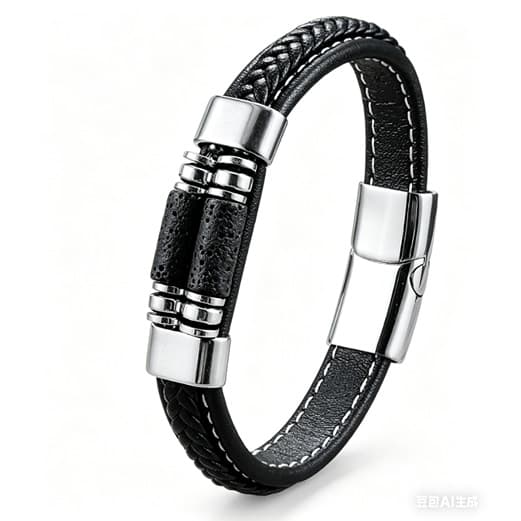 Bratara Inox Neagra Thia Jewelry S. Steel Barbati