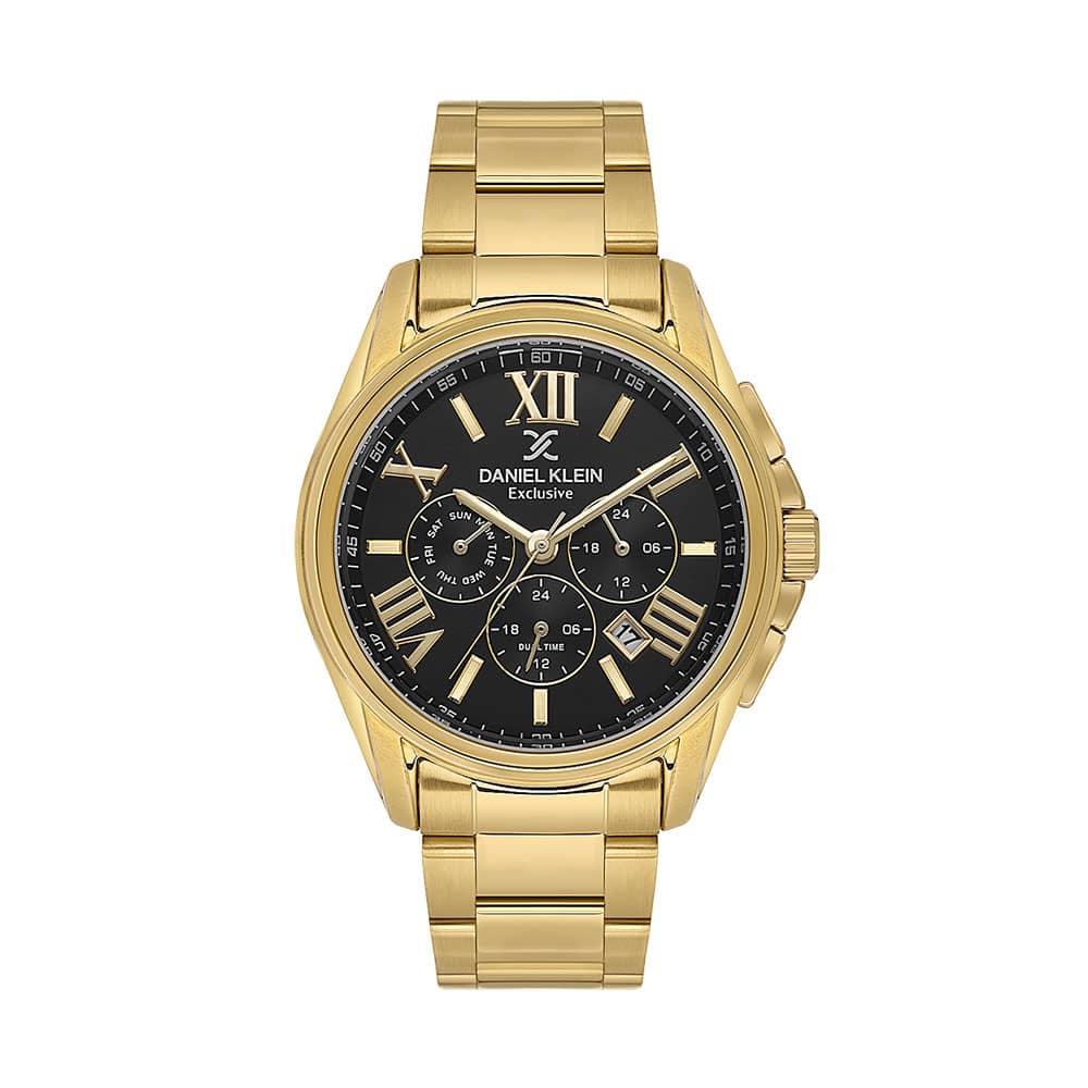 Daniel Klein Exclusive - Ceas Barbatesc Quartz Auriu DK.1.14222.5