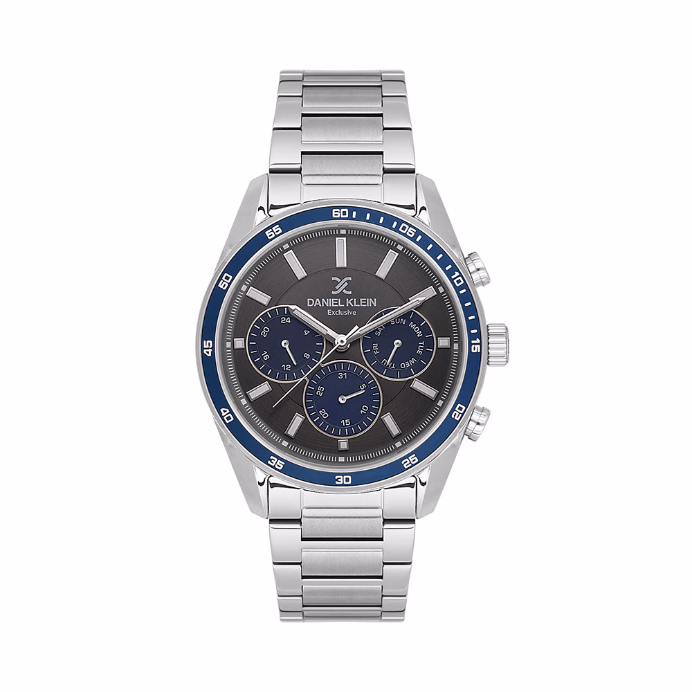 Daniel Klein Exclusive - Ceas Barbatesc Quartz Argintiu DK.1.14220.4