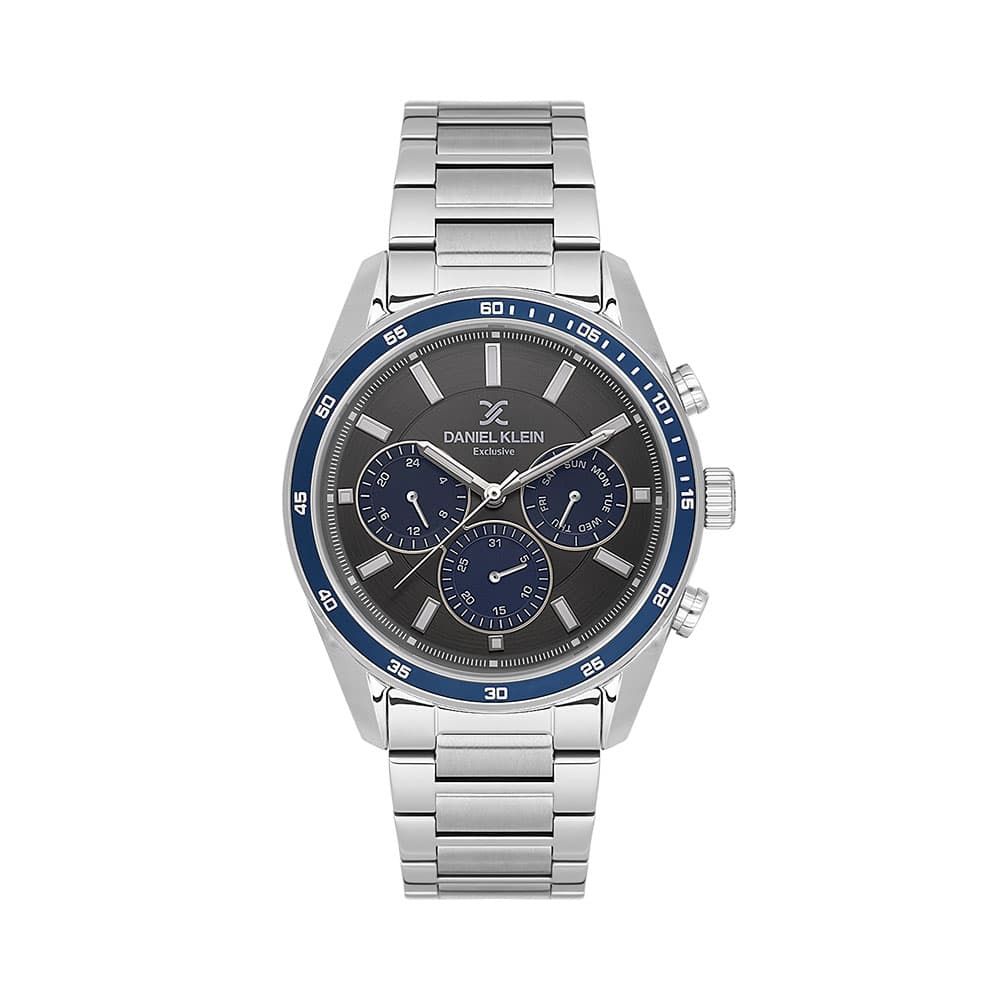Daniel Klein Exclusive - Ceas Barbatesc Quartz Argintiu DK.1.14220.4