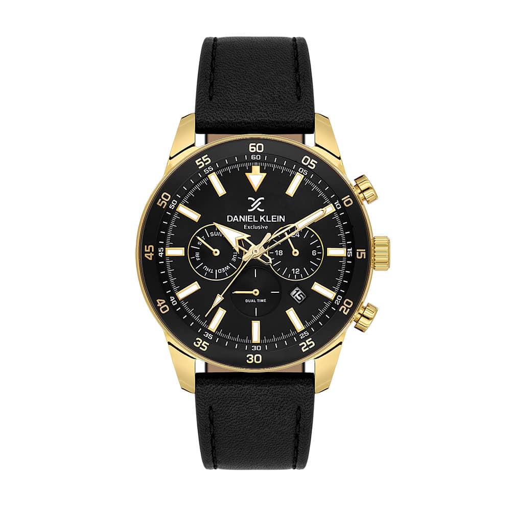 Daniel Klein Exclusive - Ceas Barbatesc Quartz Negru DK.1.14255-3