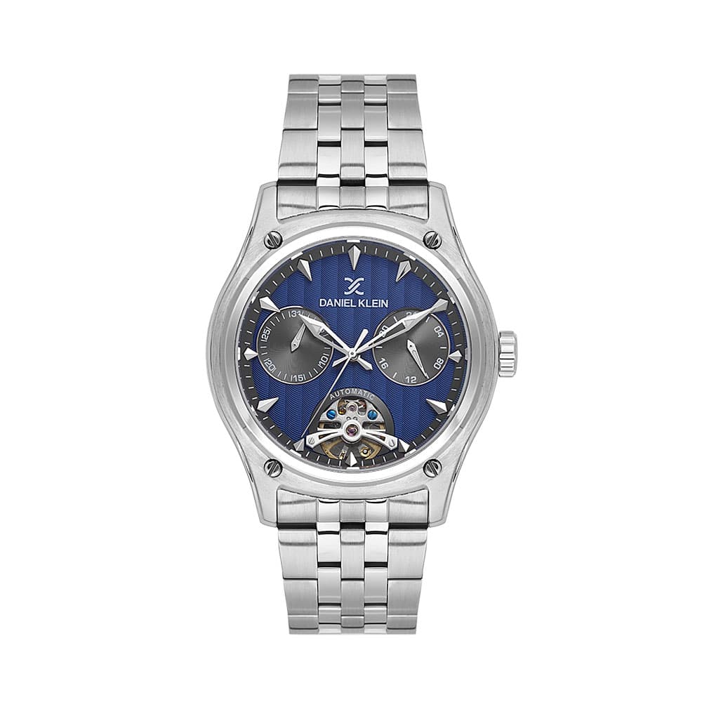 Daniel Klein Skeleton - Ceas Barbatesc Automatic Argintiu DK.1.14047.3