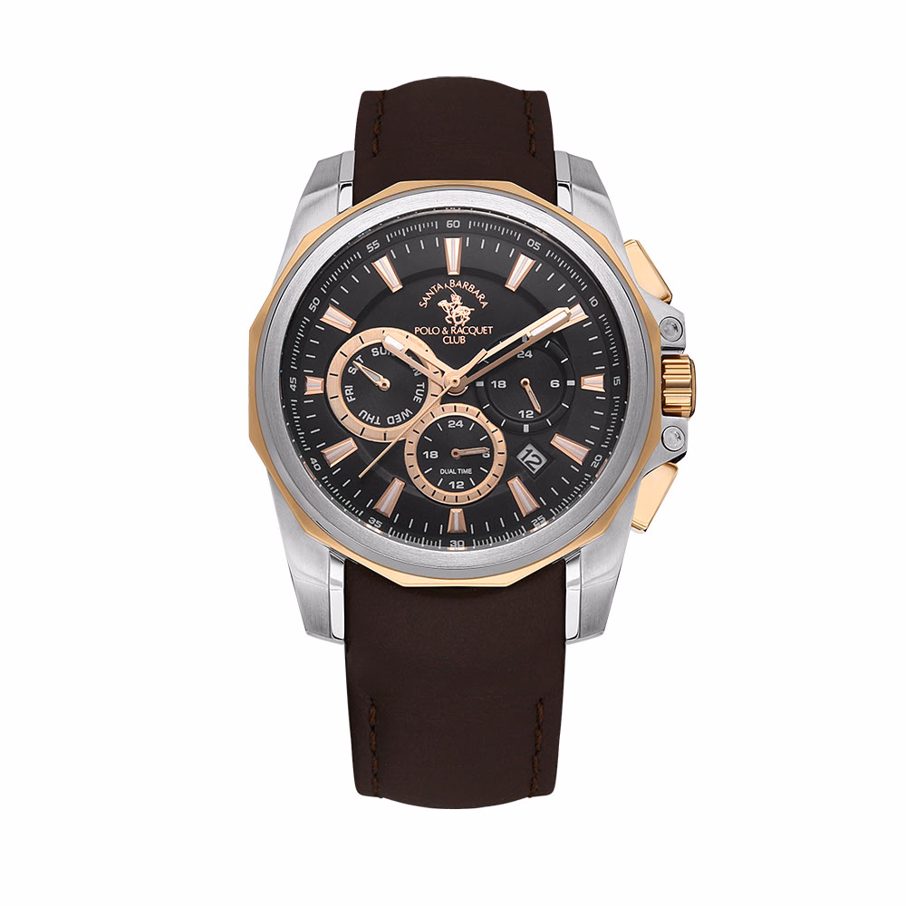 Santa Barbara Polo Prive - Ceas Barbatesc Quartz Cafeniu SB.1.10511.3