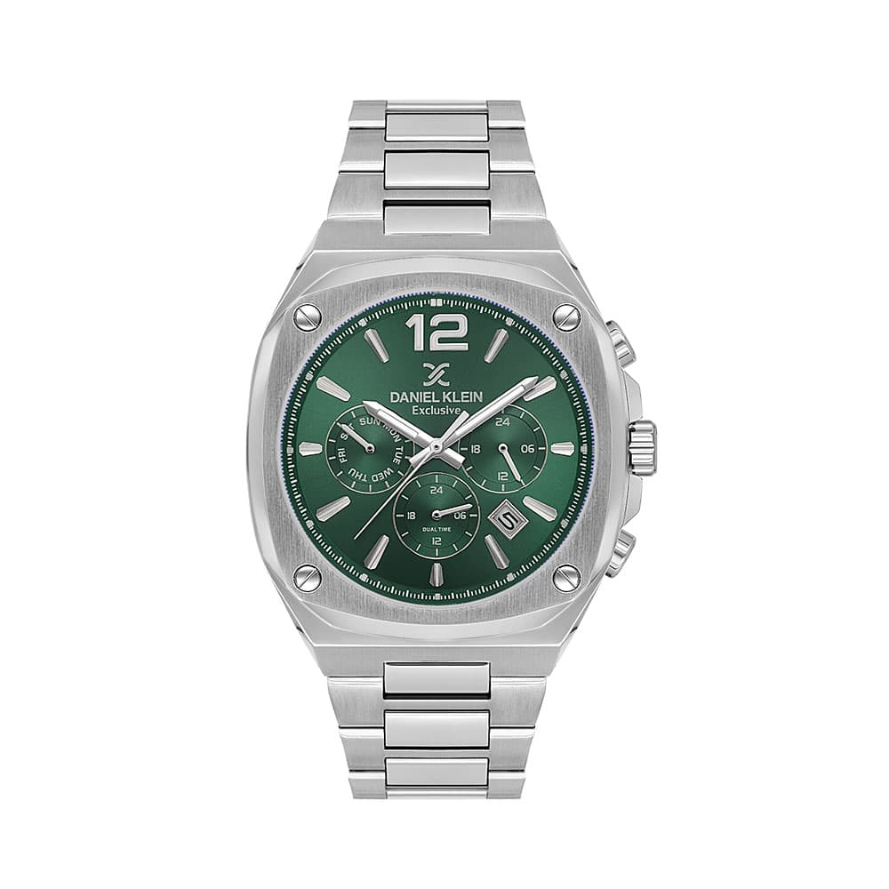 Daniel Klein Exclusive - Ceas Barbatesc Quartz Argintiu DK.1.14215.4
