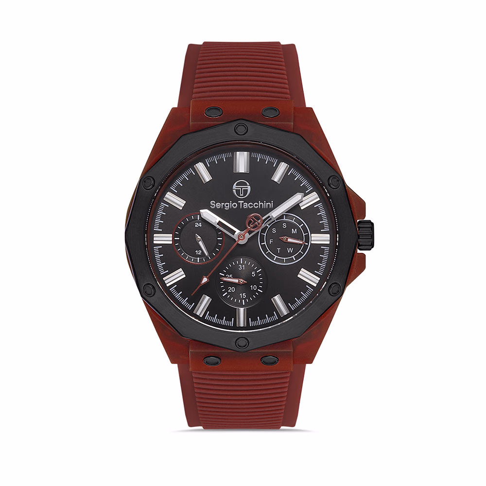 Sergio Tacchini Streamline - Ceas Barbatesc Quartz Visiniu ST.1.10196.5