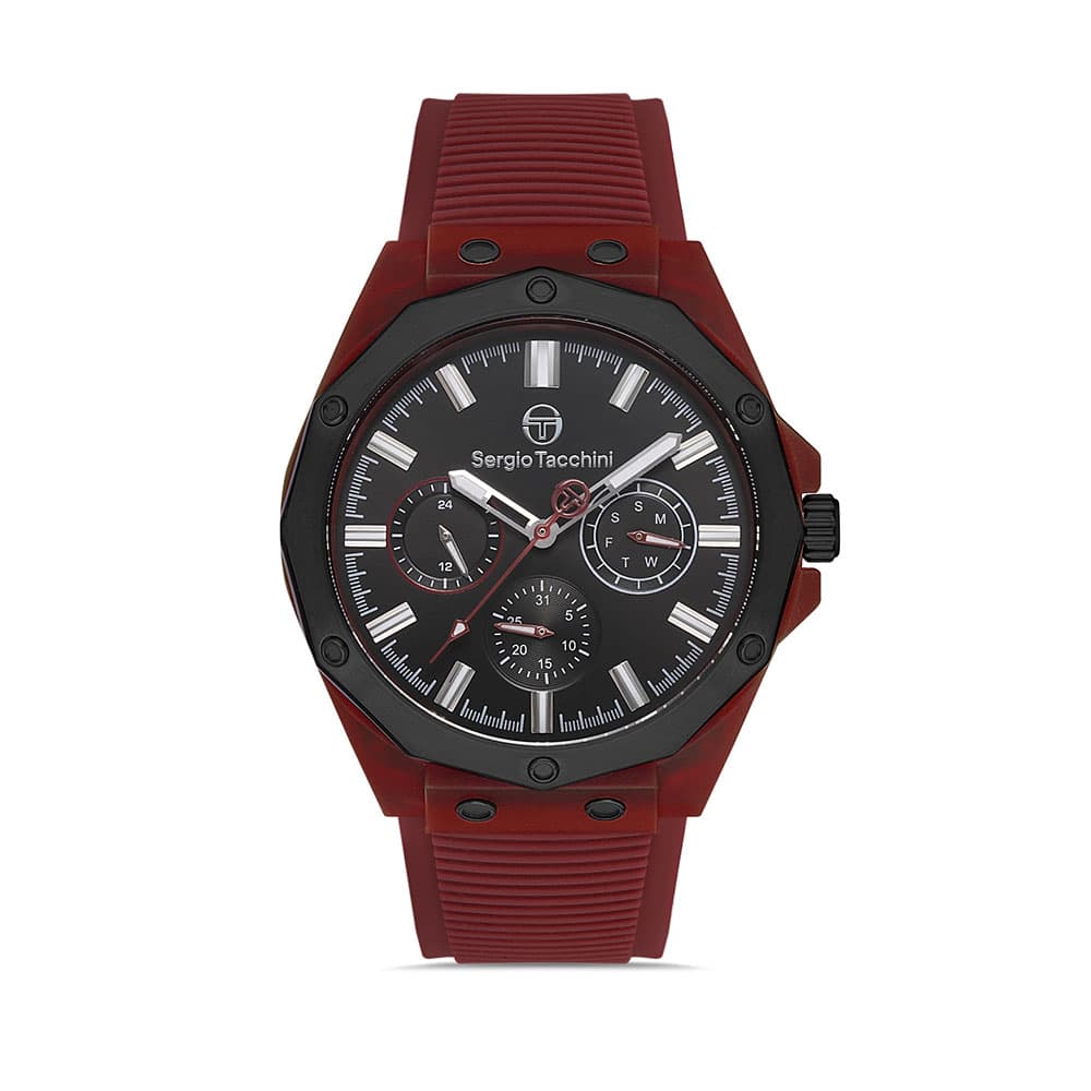 Sergio Tacchini Streamline - Ceas Barbatesc Quartz Visiniu ST.1.10196.5