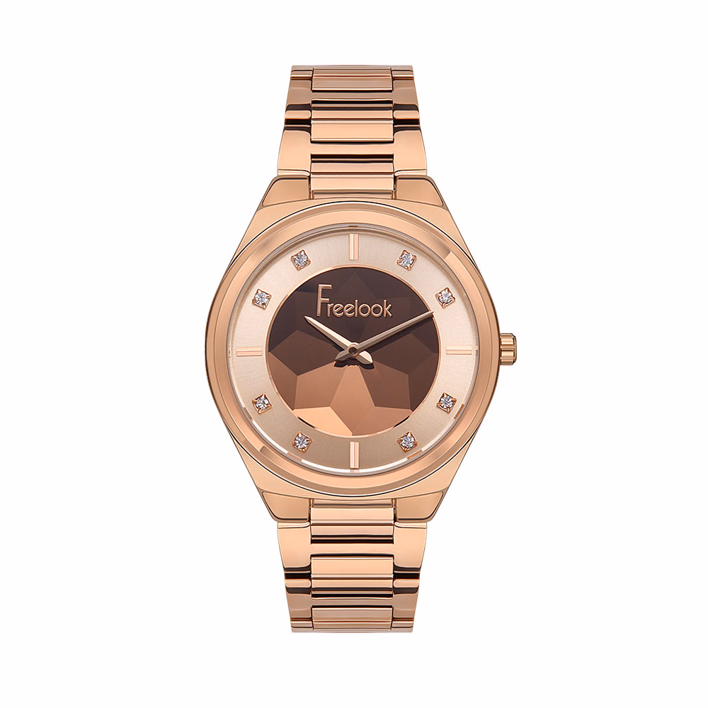 Freelook Eiffel - Ceas Dama Quartz Auriu Rose FL.1.10379.5