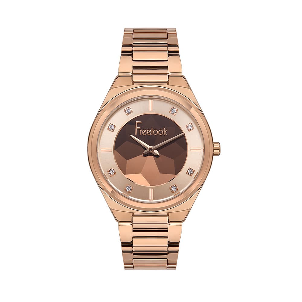 Freelook Eiffel - Ceas Dama Quartz Auriu Rose FL.1.10379.5