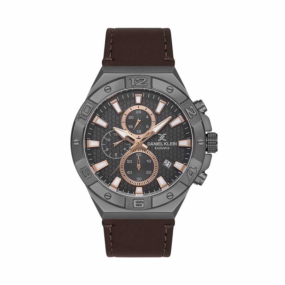 Daniel Klein Exclusive - Ceas Barbatesc Quartz Cafeniu DK.1.13744.4