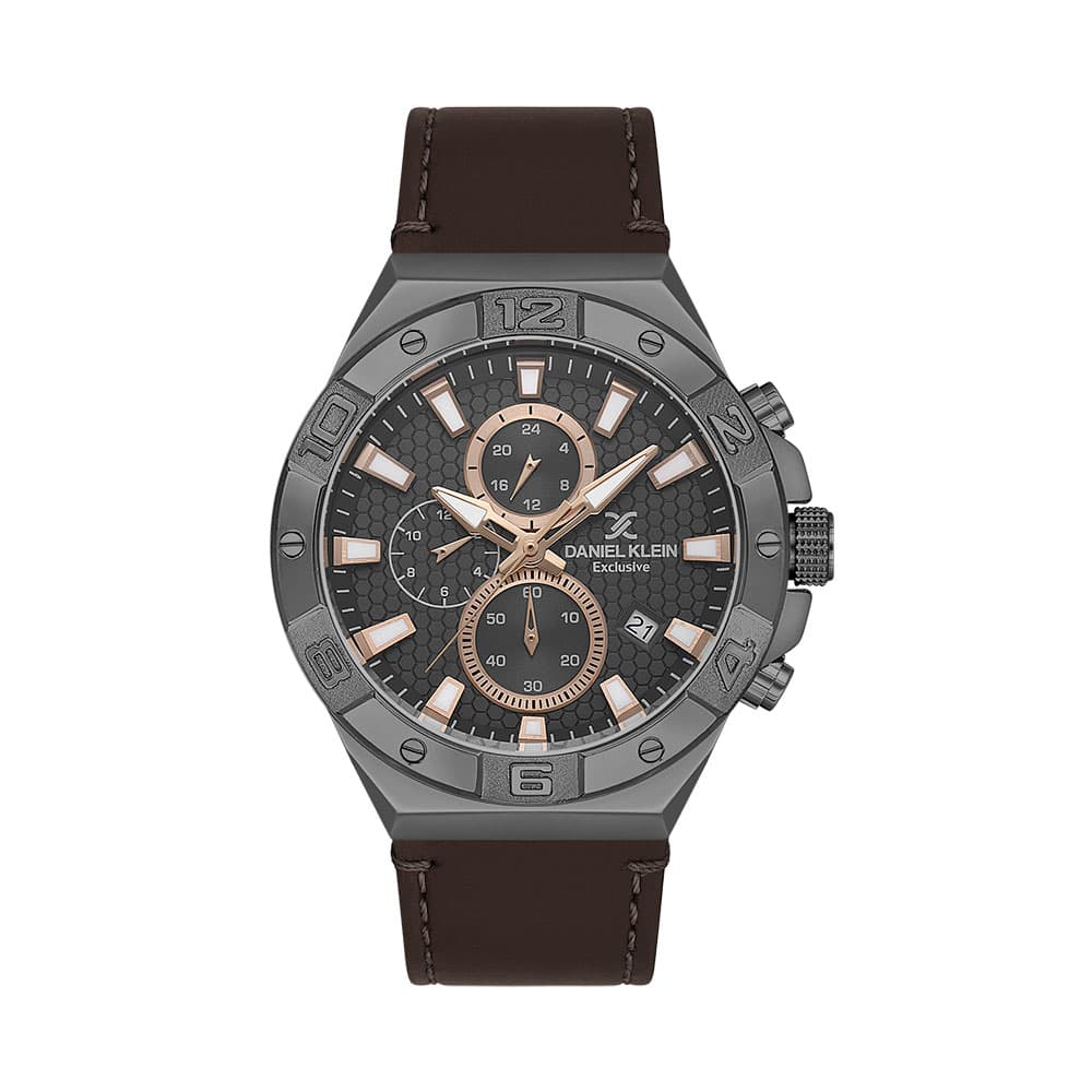 Daniel Klein Exclusive - Ceas Barbatesc Quartz Cafeniu DK.1.13744.4