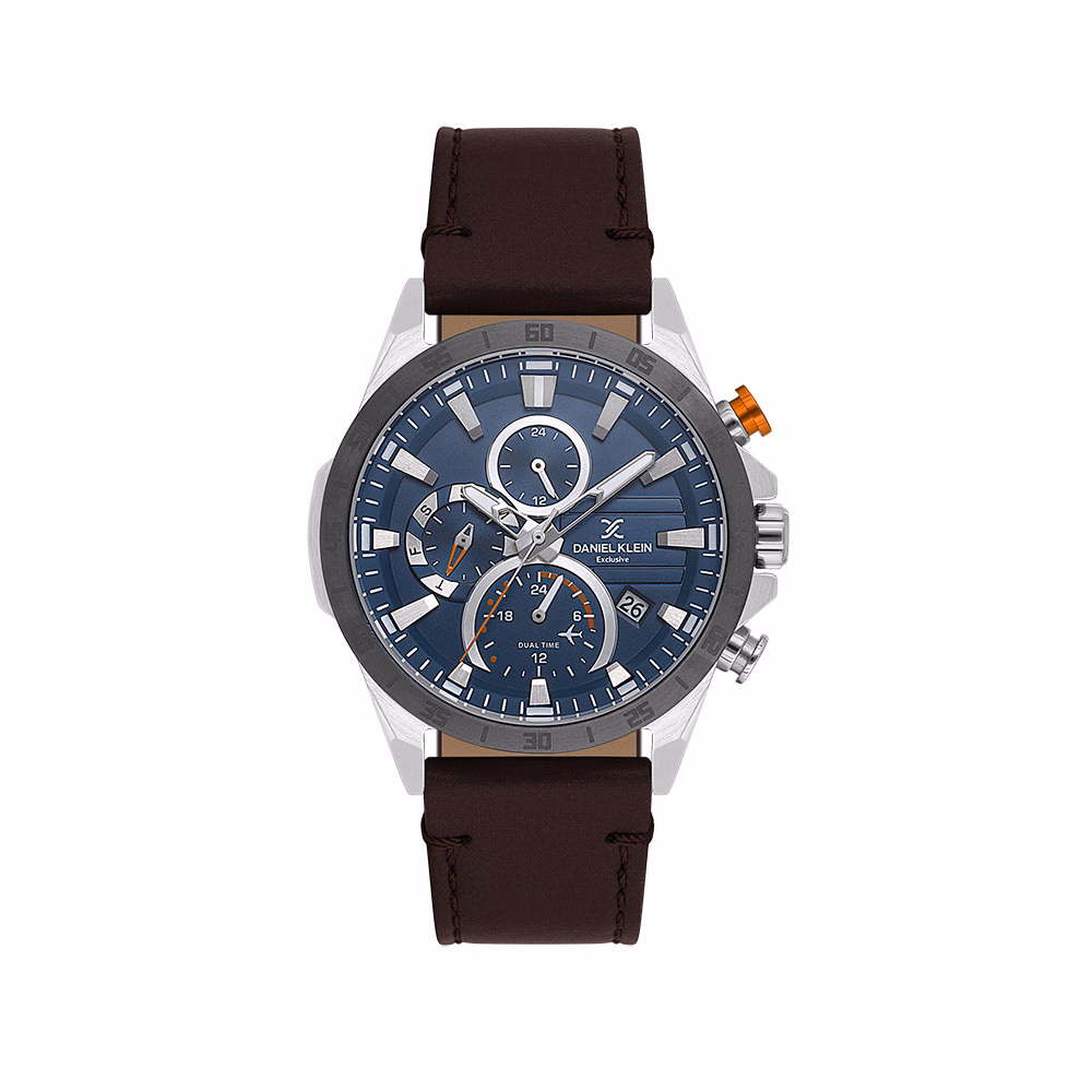 Daniel Klein Exclusive - Ceas Barbatesc Quartz Cafeniu DK.1.13993.4