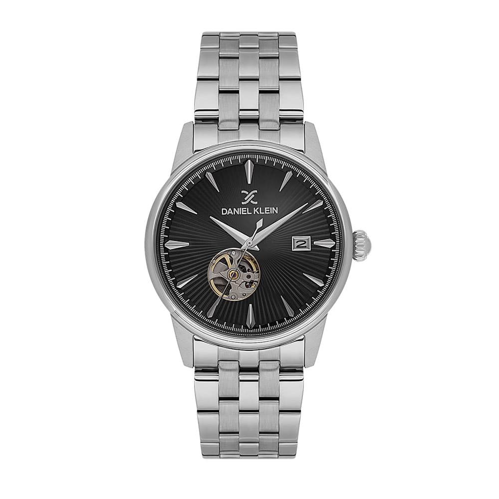 Daniel Klein Skeleton - Ceas Barbatesc Automatic Argintiu DK.1.14284-2