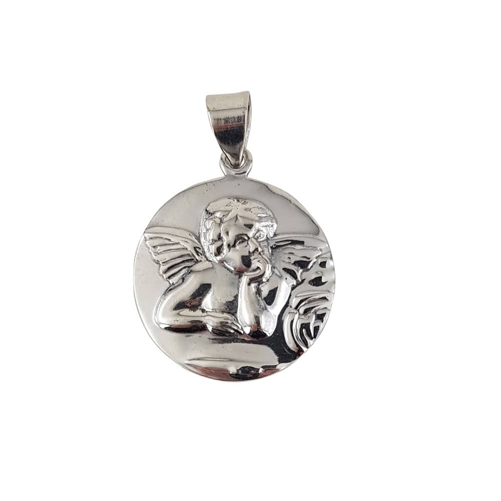 Pandantiv argint inger in relief