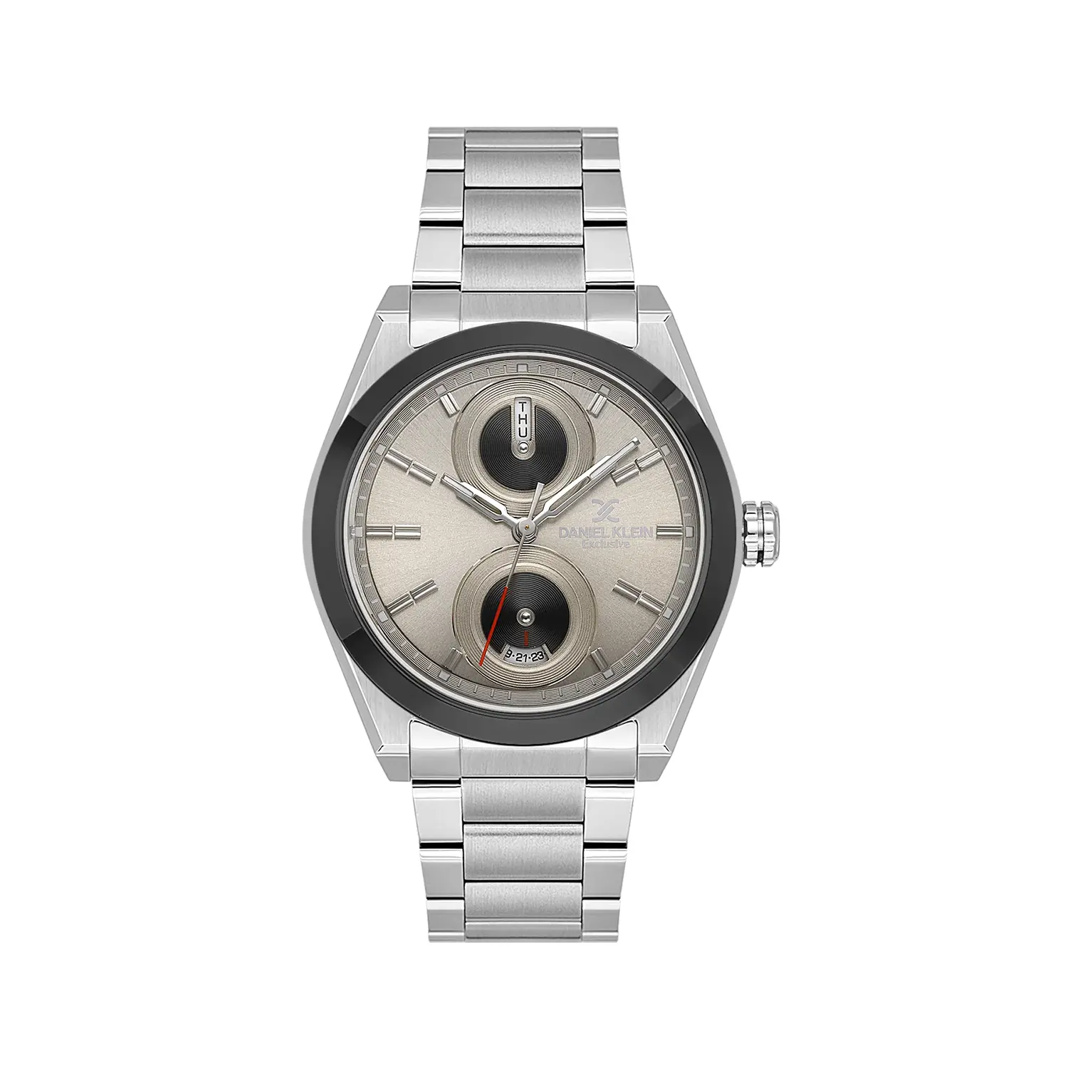 Daniel Klein Exclusive - Ceas Barbatesc Quartz Argintiu DK.1.14359-4