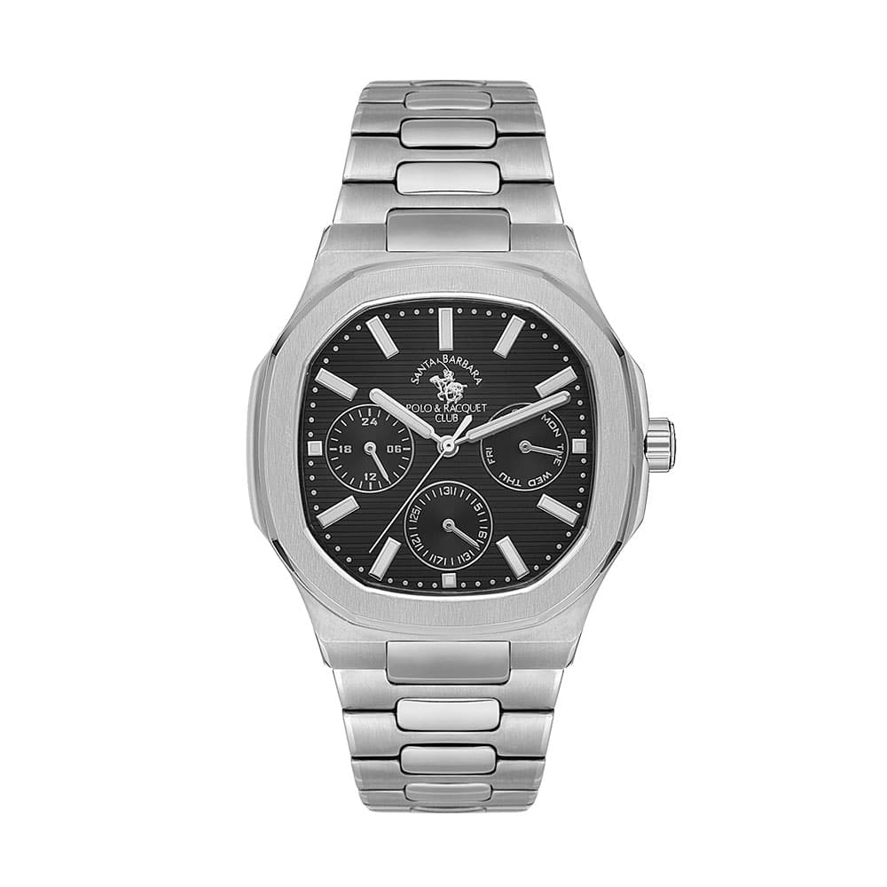 Santa Barbara Polo Luxury - Ceas Barbatesc Quartz Argintiu SB.1.10503.2