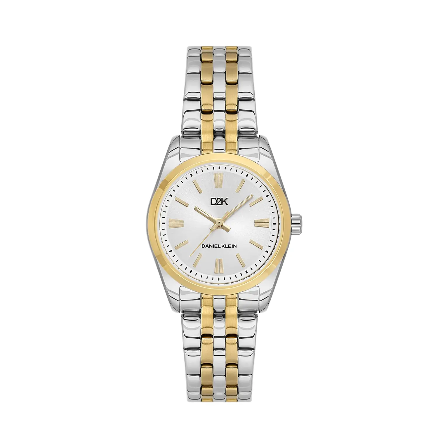 Daniel Klein D2K DK.1.14458-6 - Ceas de dama quartz auriu si argintiu