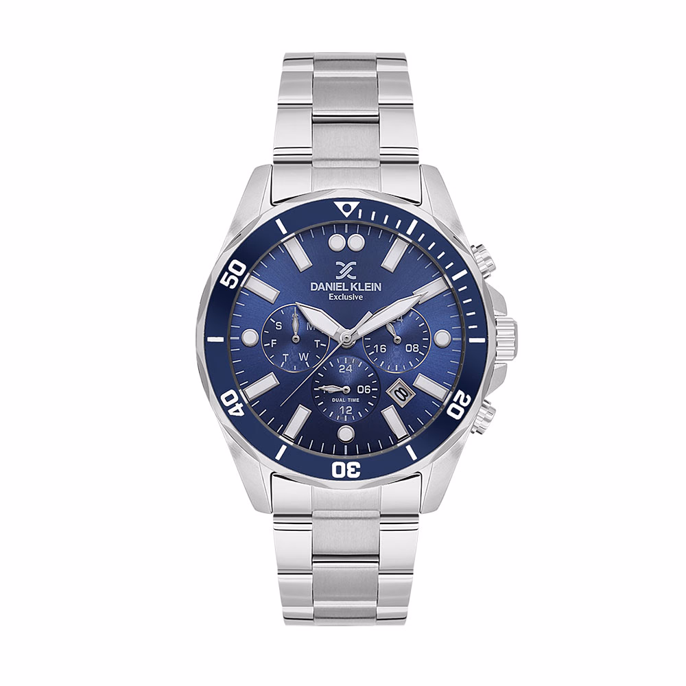 Daniel Klein Exclusive - Ceas Barbatesc Quartz Argintiu DK.1.14067.2