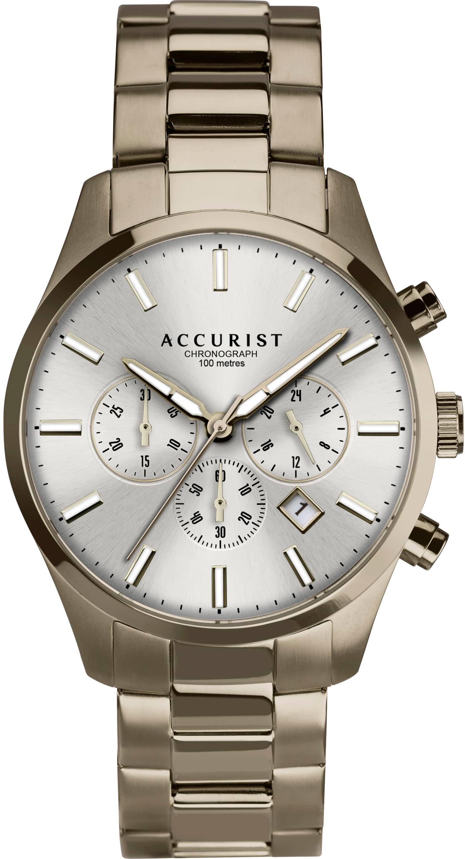 Мъжки аналогов часовник Accurist Chronograph - A-7359