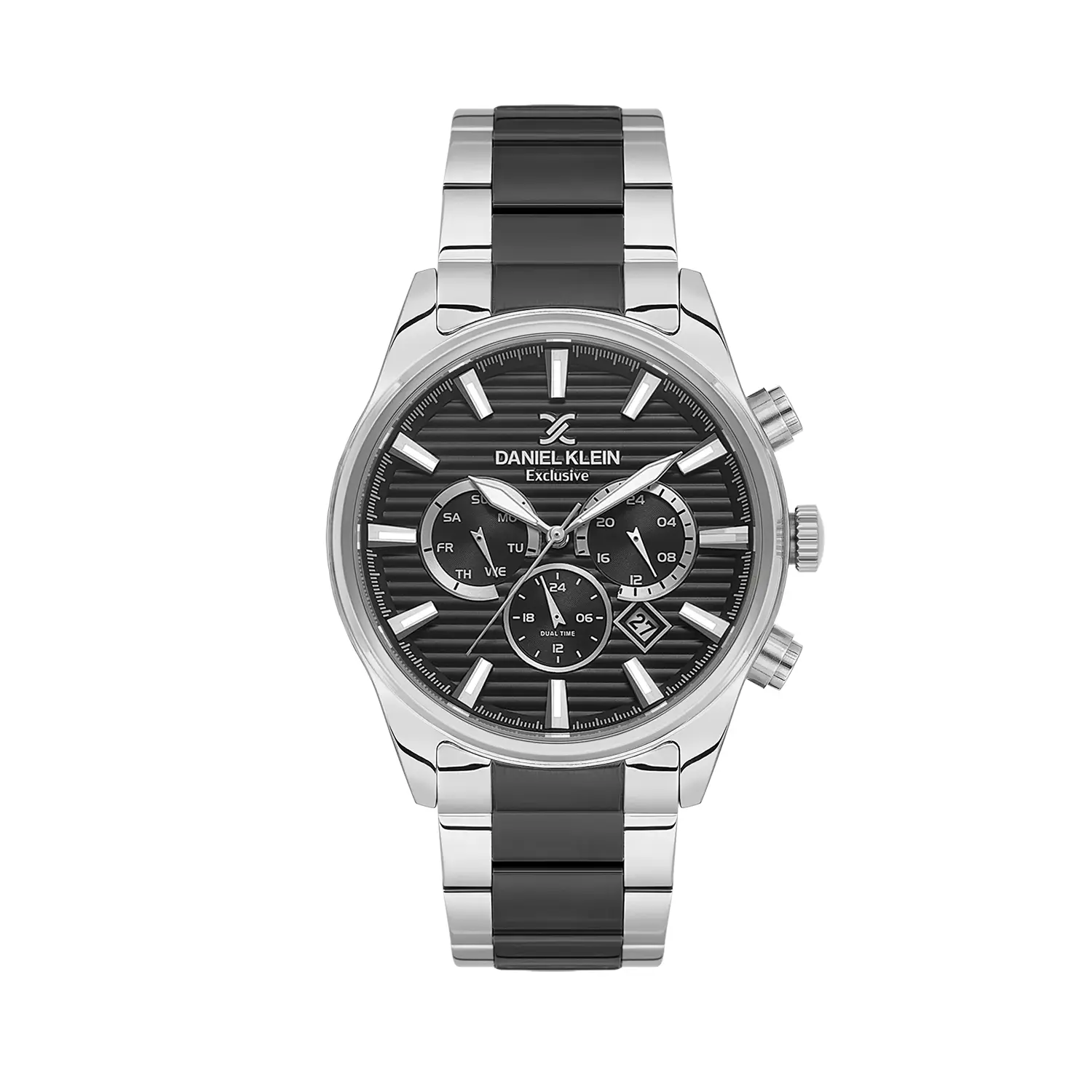 Daniel Klein Exclusive DK.6.14443-5 - Ceas barbatesc quartz negru