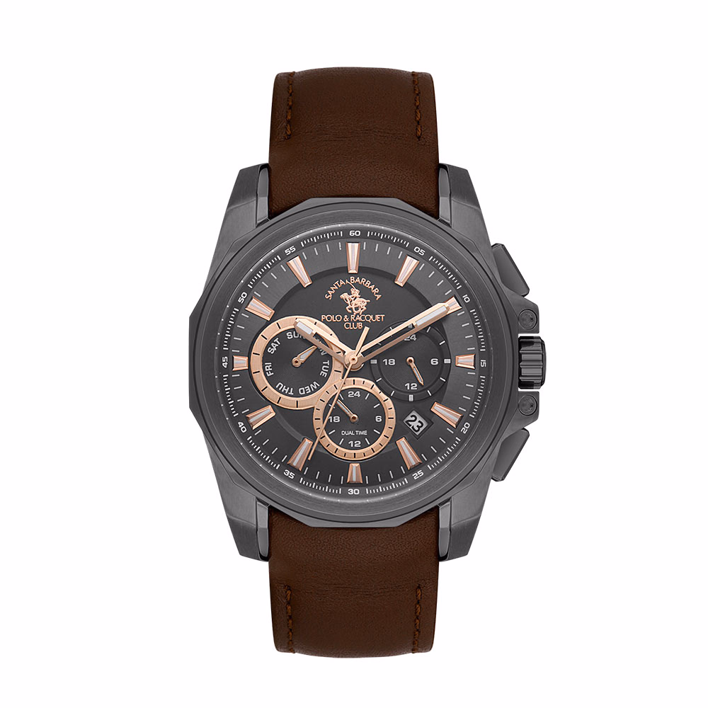 Santa Barbara Polo Prive - Ceas Barbatesc Quartz Cafeniu SB.1.10511.5