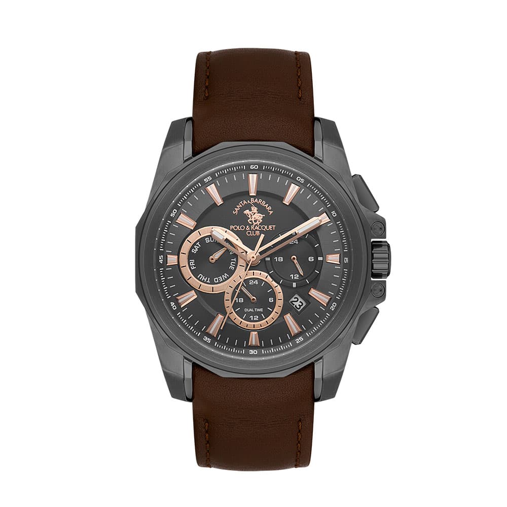 Santa Barbara Polo Prive - Ceas Barbatesc Quartz Cafeniu SB.1.10511.5