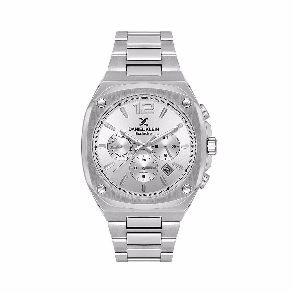Daniel Klein Exclusive - Ceas Barbatesc Quartz Argintiu DK.1.14215.1