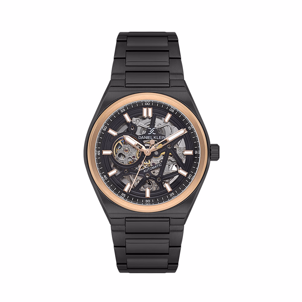 Daniel Klein Skeleton - Ceas Barbatesc Automatic Negru DK.1.14012.5