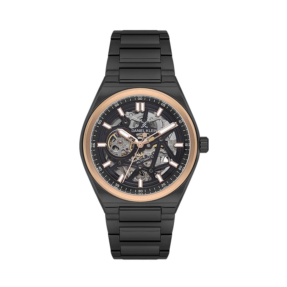 Daniel Klein Skeleton - Ceas Barbatesc Automatic Negru DK.1.14012.5